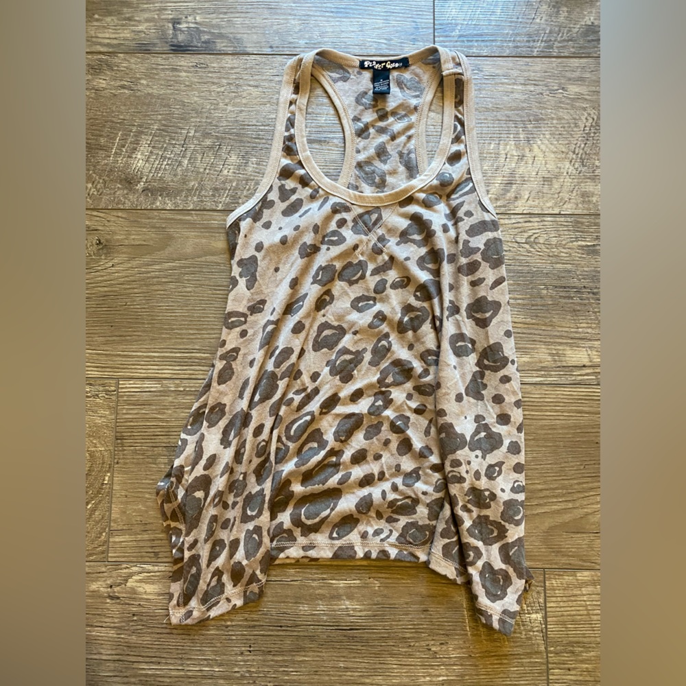 Cheetah print tank top